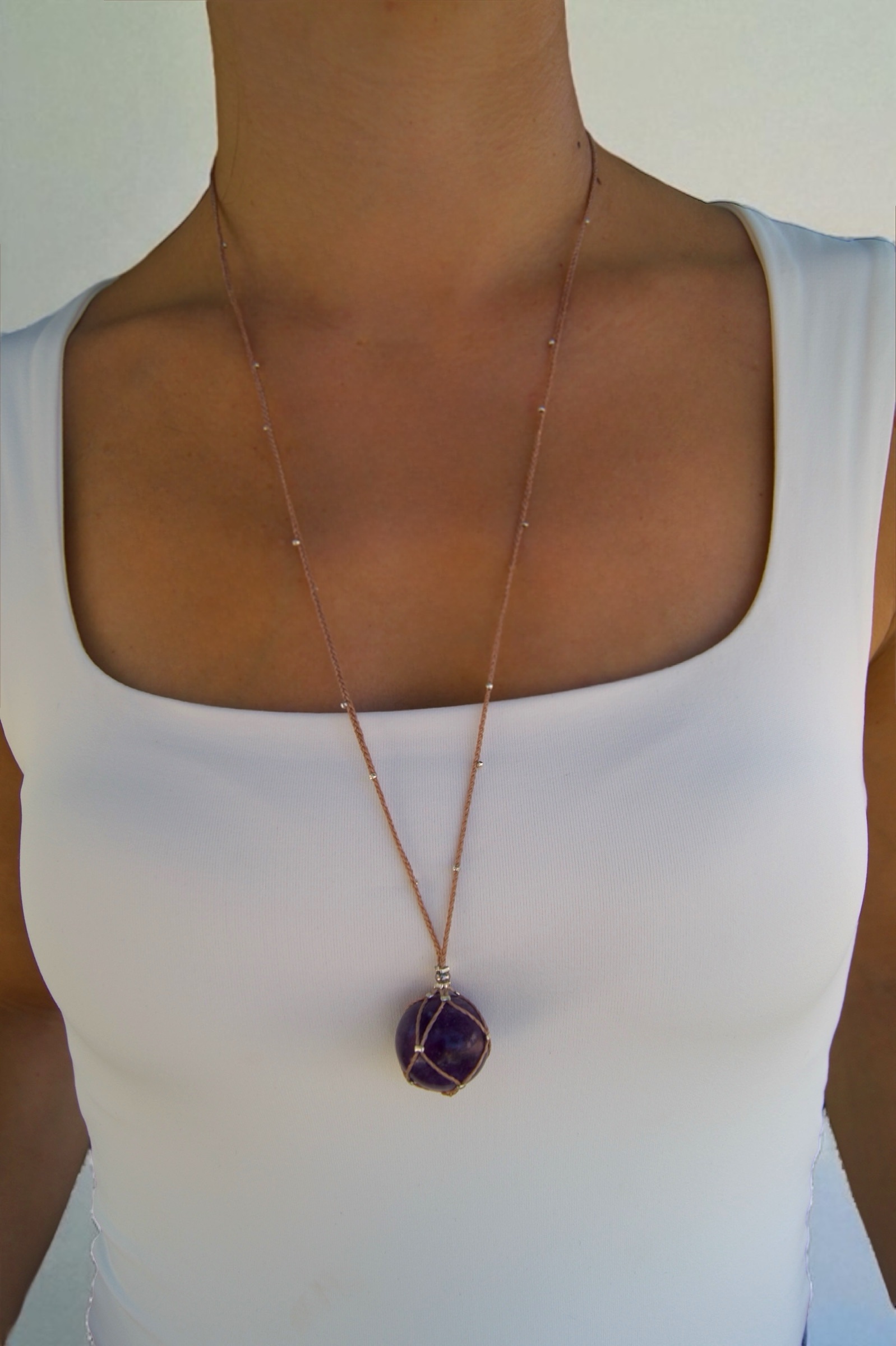 Collar Bruma Violeta - Amatista - Imagen 2