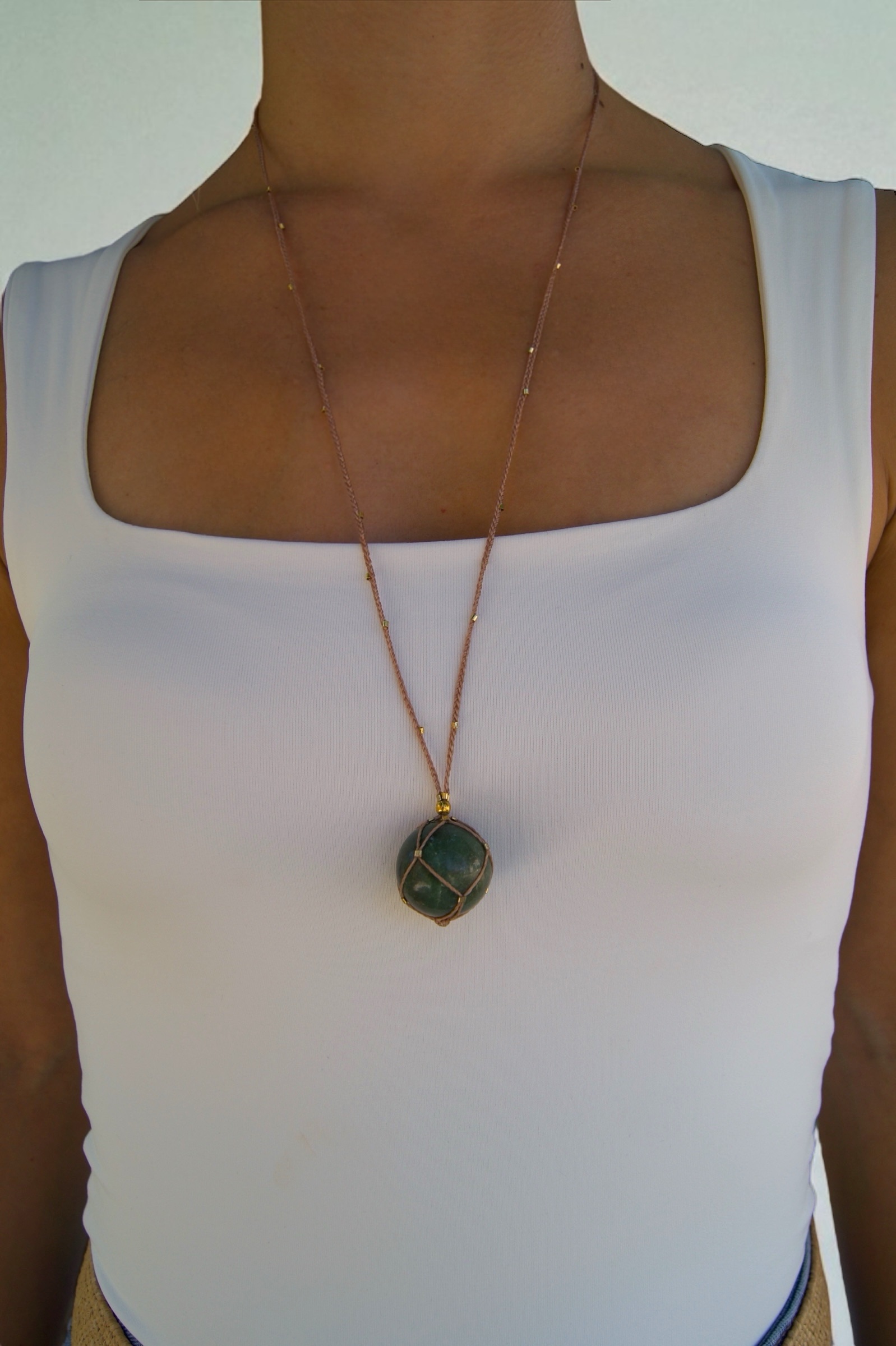 Collar Verde Raíz (Aventurina Verde) - Imagen 3