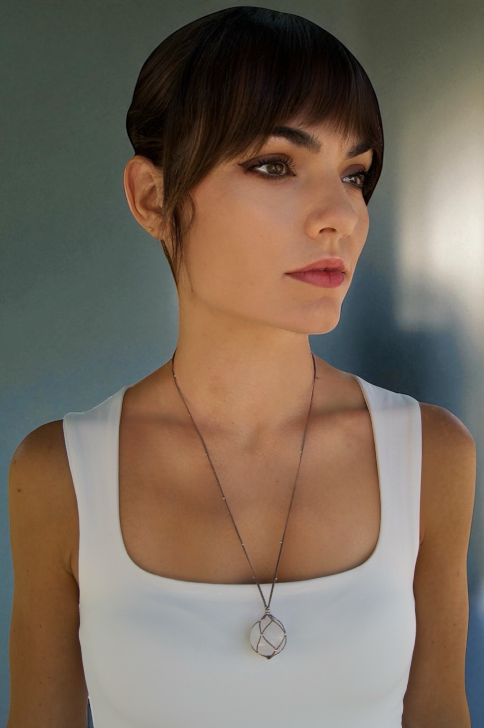 Collar Nube Blanca - Cuarzo Blanco - Imagen 4