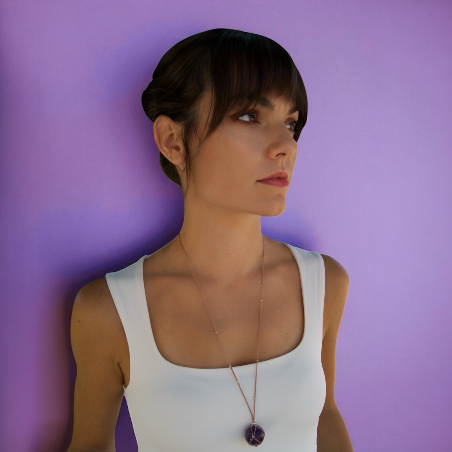 Collar Bruma Violeta - Amatista