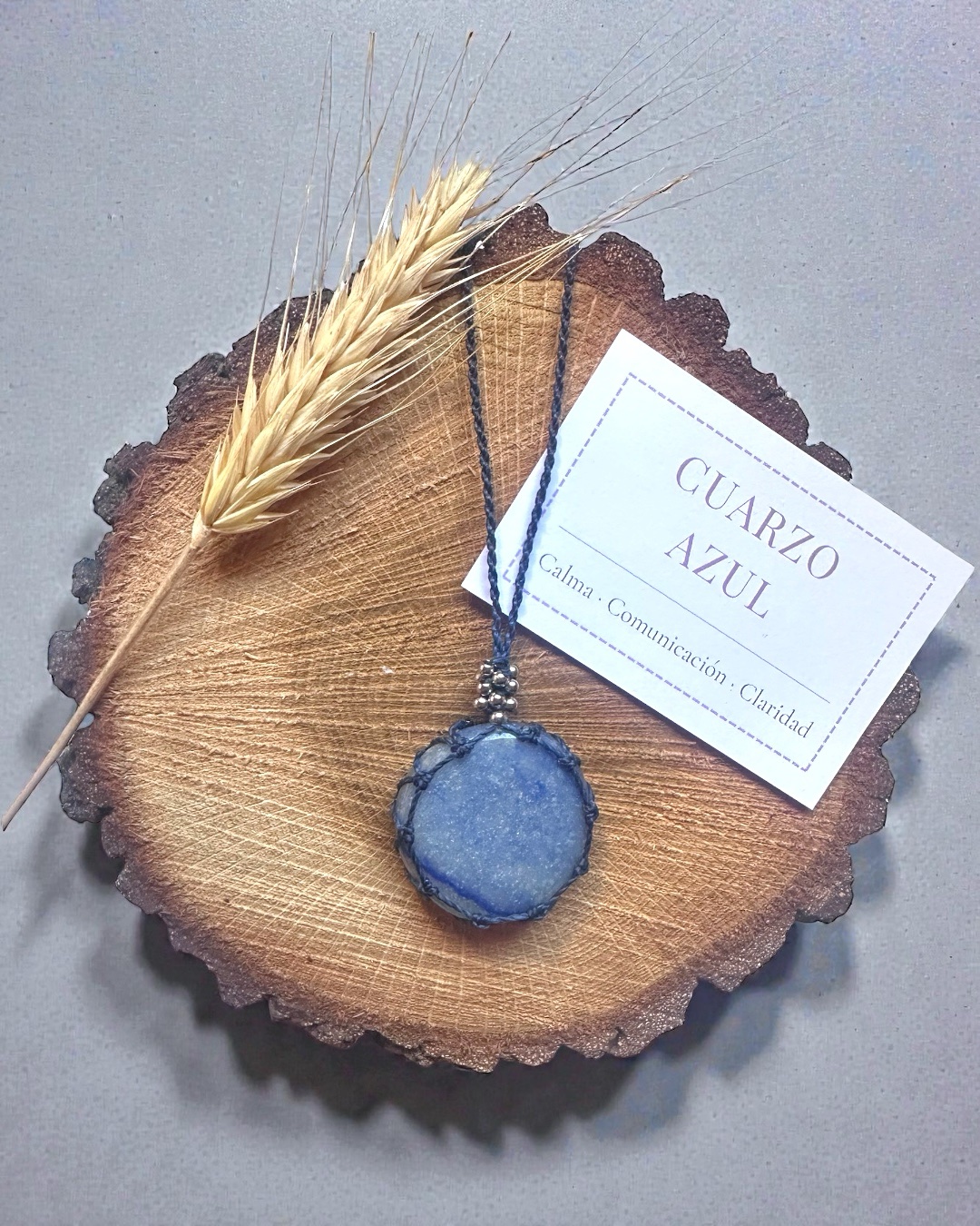 Collar Cielo de Agua – Cuarzo Azul