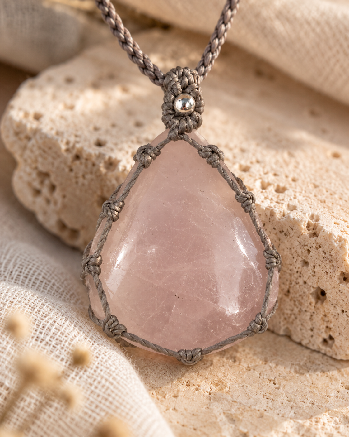 Collar Susurro de Cuarzo Rosa - Imagen 3