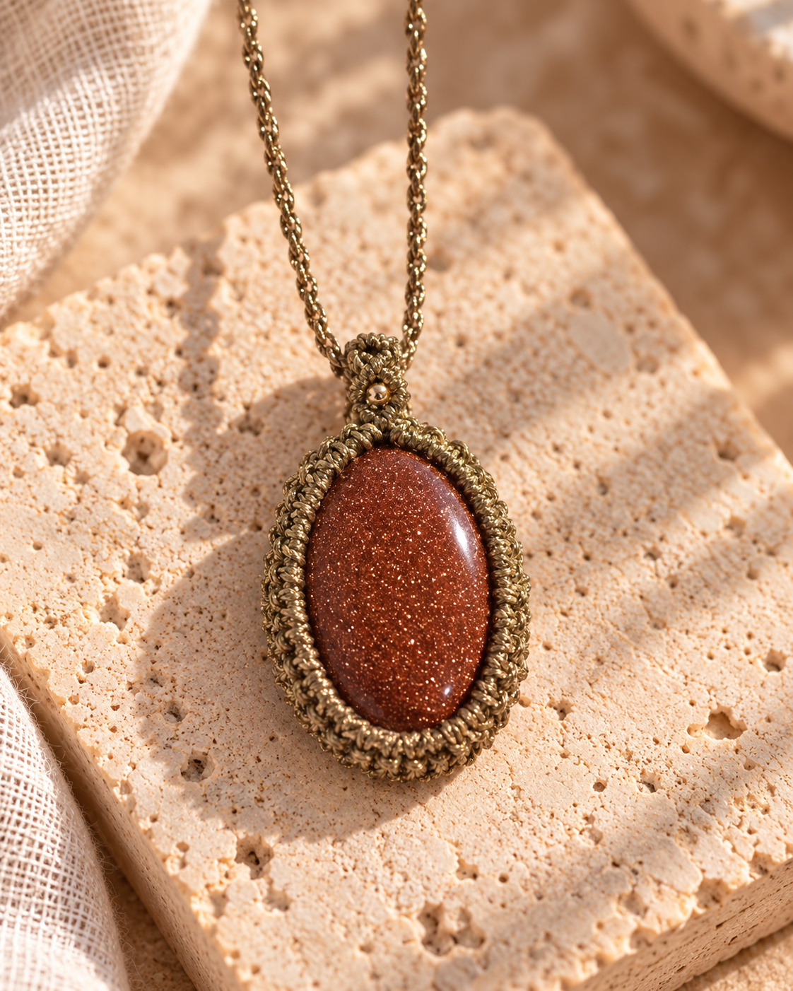 Collar Susurro de Goldstone