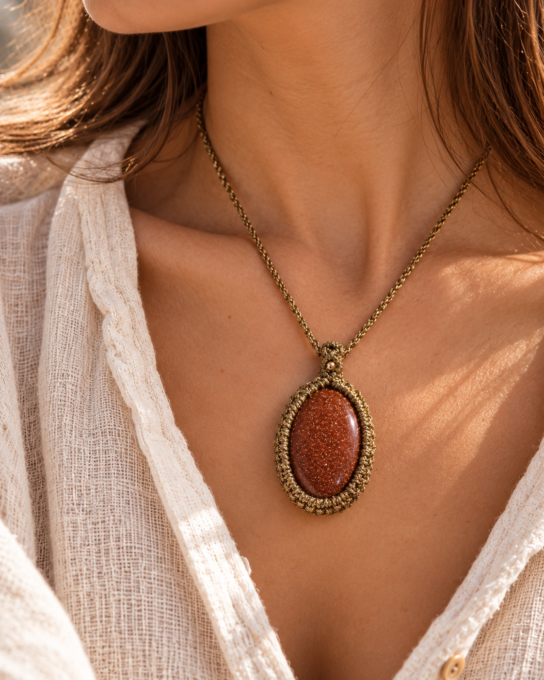 Collar Susurro de Goldstone - Imagen 2